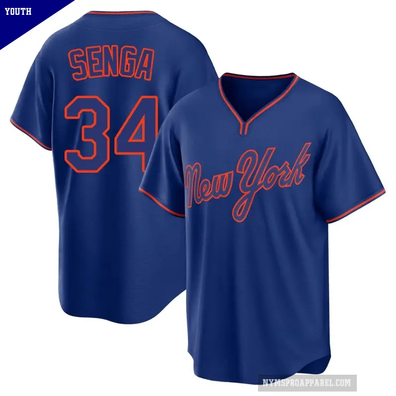 Men's No.34 Kodai Senga New York Mets White Elite Home Patch